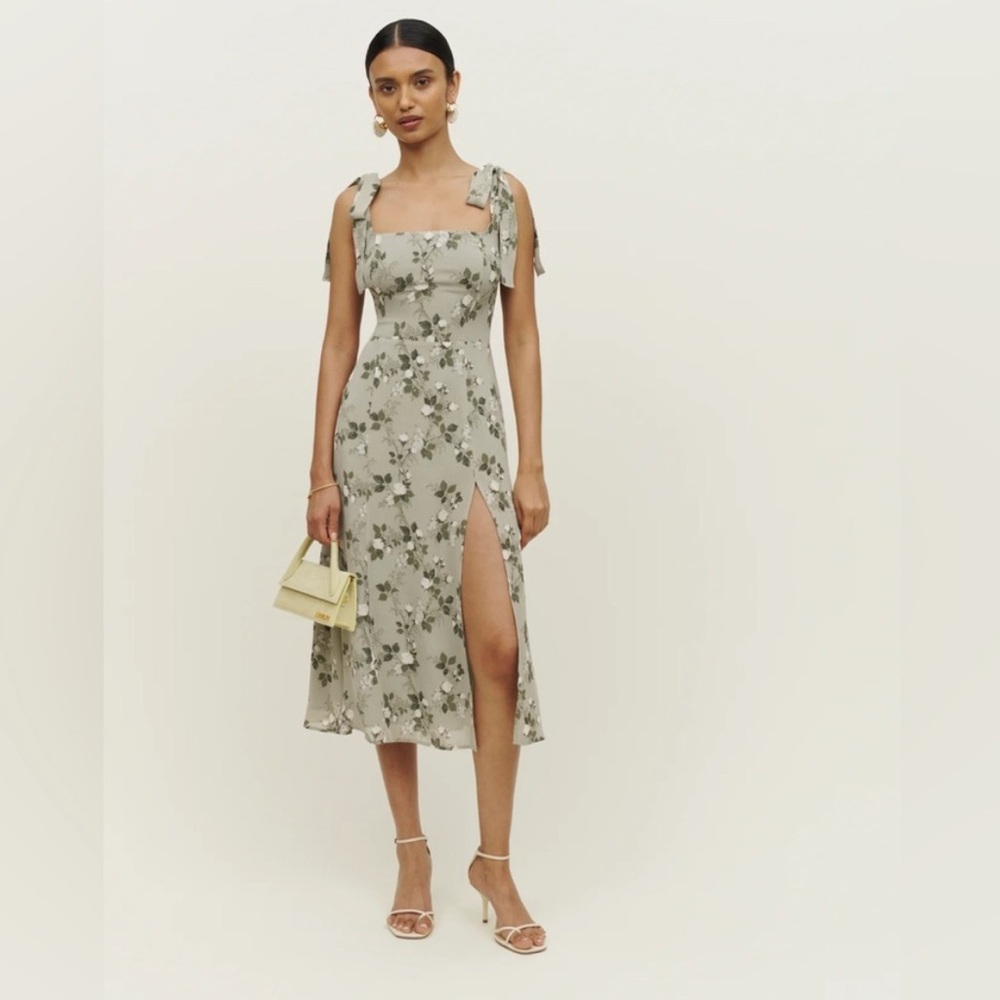 Reformation Twilight Green Dress